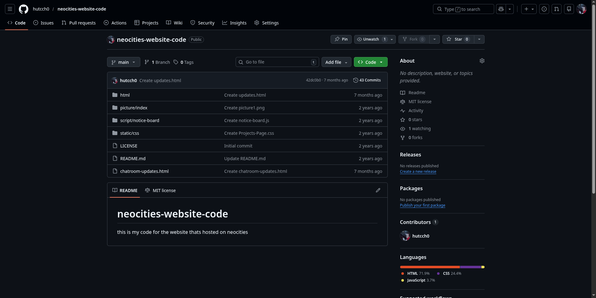 Neocities Code